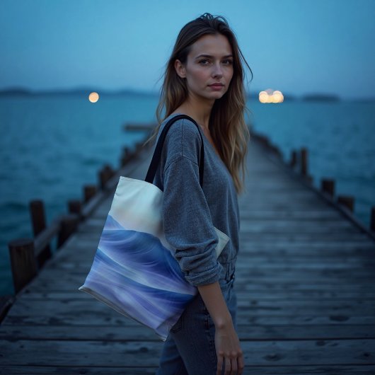 Twilight Drift Fluid Abstrakt Coastal Tasche