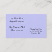 Twilight Fairy Circle Dance Visitenkarte (Rückseite)