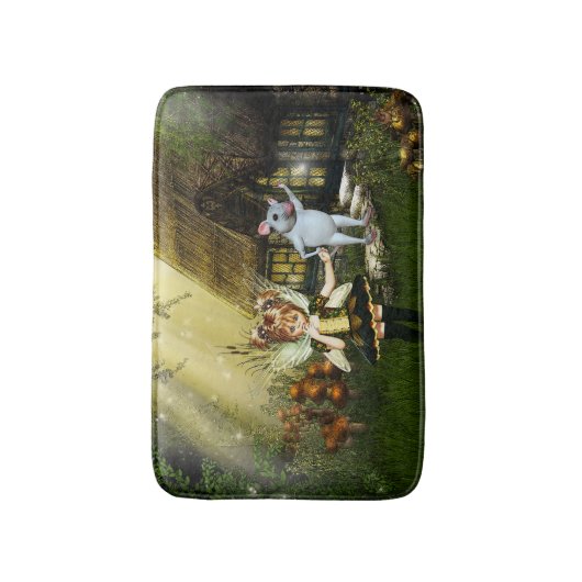 Twilight Fairy Haven Badematte (Vorderseite Vertikal)