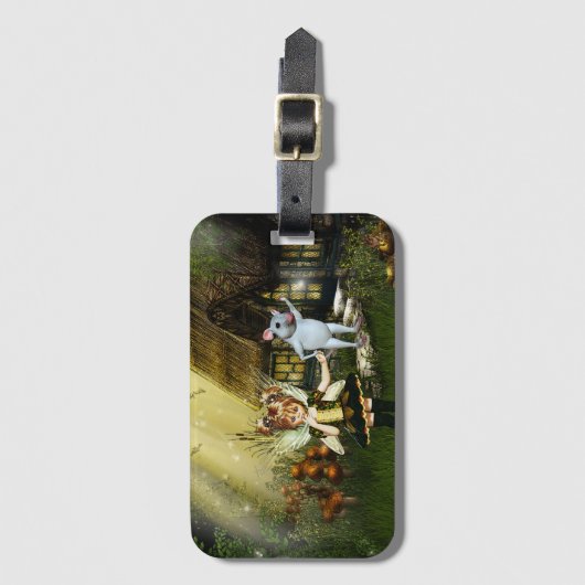 Twilight Fairy Haven Gepäckanhänger (Vorderseite Vertikal)