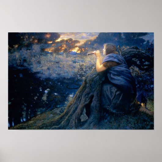 Twilight Fantasies von Edward Robert Hughes Poster (Vorne)