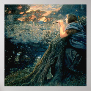 "Twilight Fantasy" von Edward Robert Hughes Poster