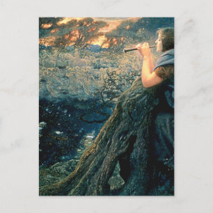 "Twilight Fantasy" von Edward Robert Hughes Postkarte