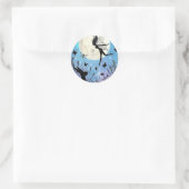 Twilight-Fee und Hare-Sticker Runder Aufkleber (Tasche)