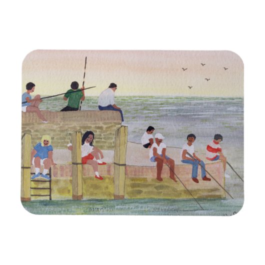 Twilight Fishing 1988 Magnet (Horizontal)