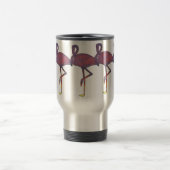 Twilight Flamingo Stylized Sonnenuntergang-Tasse Reisebecher (Mittel)
