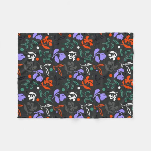 Twilight Flora Fleecedecke (Vorderseite (Horizontal))