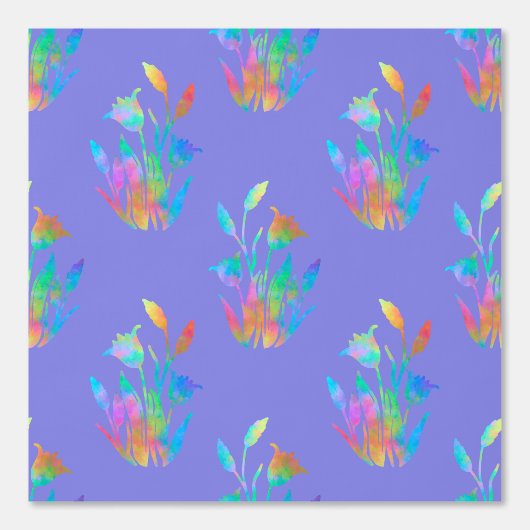 Twilight Floral Clumps Tapete (Vorderseite)