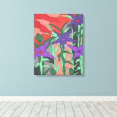 Twilight Floral Garden Leinwanddruck (Insitu (Holzboden))