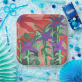 Twilight Floral Garden Pappteller (Party)