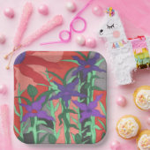 Twilight Floral Garden Pappteller (Party)