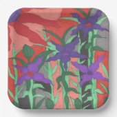 Twilight Floral Garden Pappteller (Vorderseite)