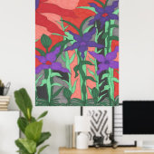 Twilight Floral Garden Poster (Heimbüro)