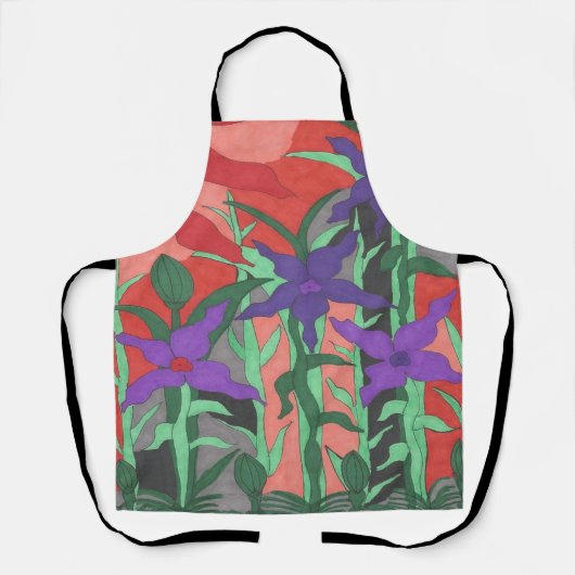 Twilight Floral Garden Schürze (Vorderseite)