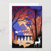 Twilight Forest Christmas Santa Sleigh Ankündigung (Vorne/Hinten)