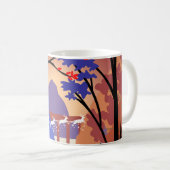 Twilight Forest Weihnachten Santa Schlitten Kaffeetasse (VorderseiteRechts)