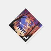 Twilight Forest Weihnachten Santa Schlitten Serviette (Ecke)