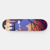 Twilight Forest Weihnachten Santa Schlitten Skateboard (Horizontal)