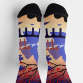Twilight Forest Weihnachten Santa Schlitten Socken (Oben)