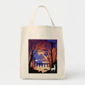 Twilight Forest Weihnachts-Santa-Schlitten Tragetasche (Vorne)