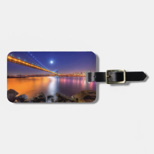 Twilight, George Washington BridgePalisades, NJ. Gepäckanhänger