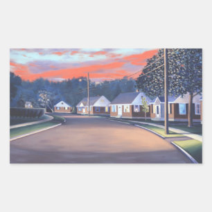 Twilight Glow 1997 Rechteckiger Aufkleber