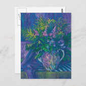 Twilight & Goldenrod Wildblumen Pastellfarben Postkarte (Vorne/Hinten)