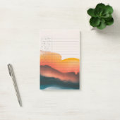 Twilight Gradient: Tinte & Sky Post-it Klebezettel (Büro)