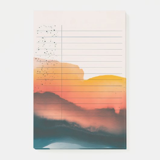 Twilight Gradient: Tinte & Sky Post-it Klebezettel (Vorderseite)