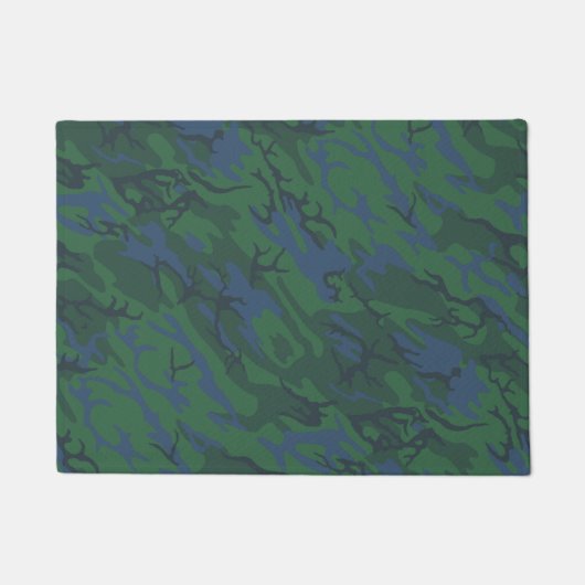Twilight Green Camouflage Fußmatte (Vorderseite)