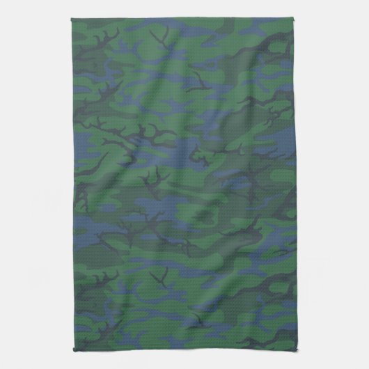Twilight Green Camouflage Handtuch (Vertikal)