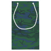 Twilight Green Camouflage Kleine Geschenktüte (Rückseite)