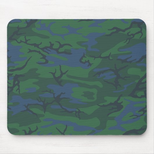Twilight Green Camouflage Mousepad (Vorne)