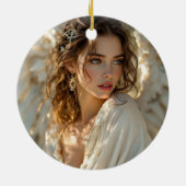 Twilight Guardian - Engel der Gilded Wings Keramik Ornament (Hinten)