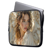 Twilight Guardian - Engel der Gilded Wings Laptopschutzhülle (Vorderseite Links)