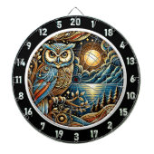 Twilight Guardian Owl Dartboard Art Dartscheibe (vorne)