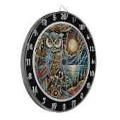 Twilight Guardian Owl Dartboard Art Dartscheibe (Vorderseite Links)