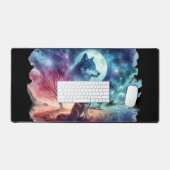 Twilight Guardian Wolf Schreibtischunterlage (Tastatur & Maus)