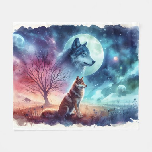 Twilight Guardians: Between Earth and Spirit Fleecedecke (Vorderseite (Horizontal))