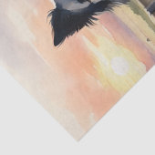 Twilight Harmony: Border Collie Decoupage Seidenpapier (Detail)