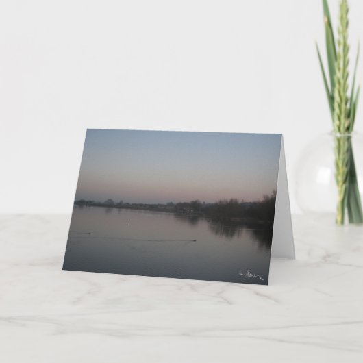 Twilight, Harthill Ponds, Harthill mit Woodall. Karte (Vorderseite)