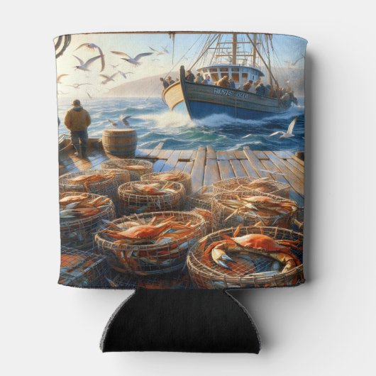 Twilight Harvest Fischer sammeln Krebse Dosenkühler (Rückseite)