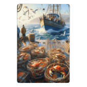 Twilight Harvest Fischer sammeln Krebse Mini Klemmbrett (Rückseite)