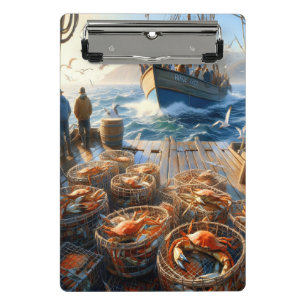 Twilight Harvest Fischer sammeln Krebse Mini Klemmbrett