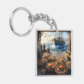 Twilight Harvest Fischer sammeln Krebse Schlüsselanhänger (Vorderseite links)