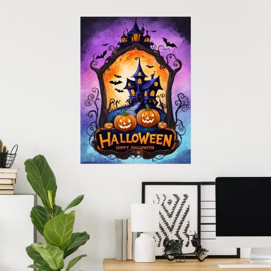 Twilight Haunt: Ein neugieriges Halloween-Abenteue Poster (Heimbüro)