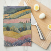 Twilight Hillside Geschirrtuch (Viertel Falte)