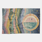 Twilight Hillside Geschirrtuch (Horizontal)