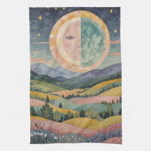 Twilight Hillside Geschirrtuch (Vertikal)