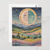 Twilight Hillside Postkarte (Vorne/Hinten)